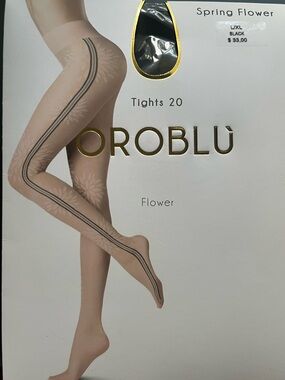 NIP Oroblu tights in Spring Flower Black